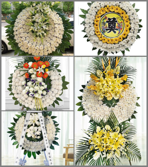 山东济宁金乡县鸡黍镇朱楼村花圈速递